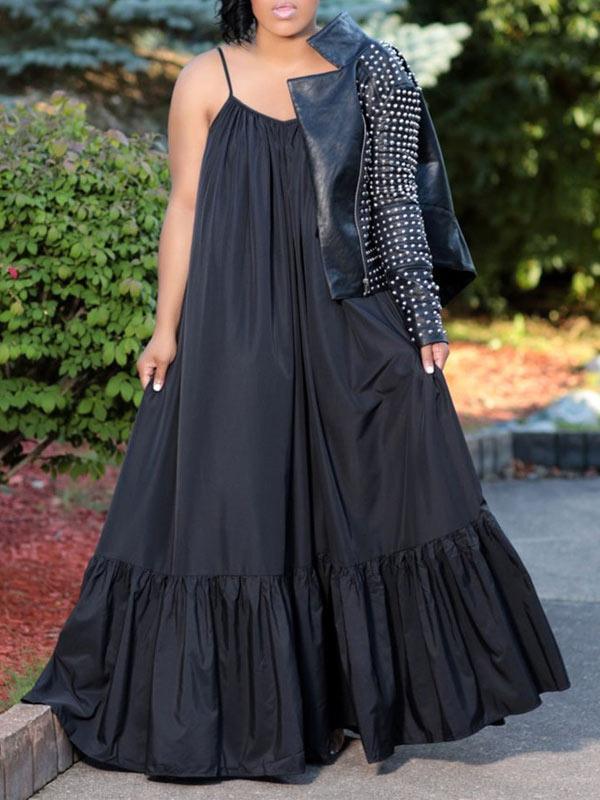 Women's Cami Ruffle Maxi Dress