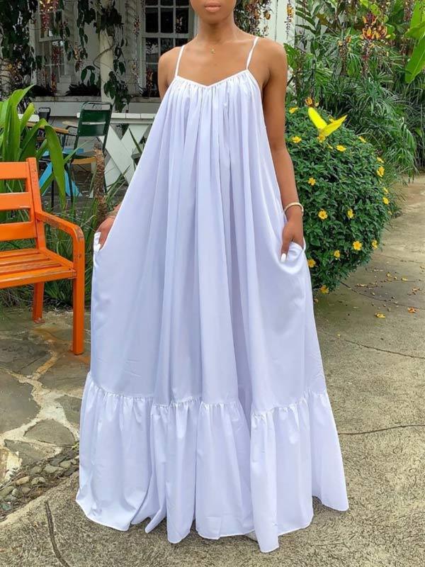 Women's Cami Ruffle Maxi Dress