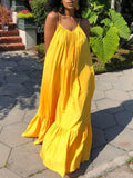 Women's Cami Ruffle Maxi Dress