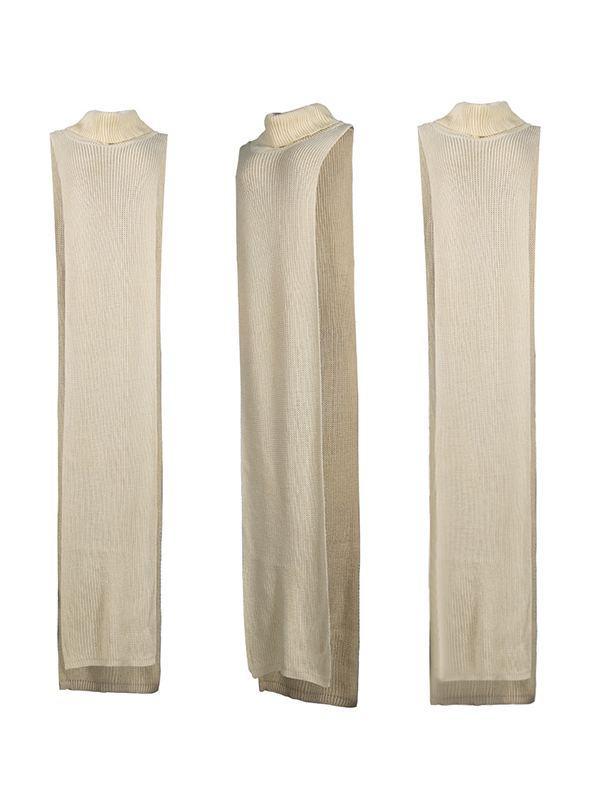 Women's Ribbed Knit Turtleneck Long Tunic Top