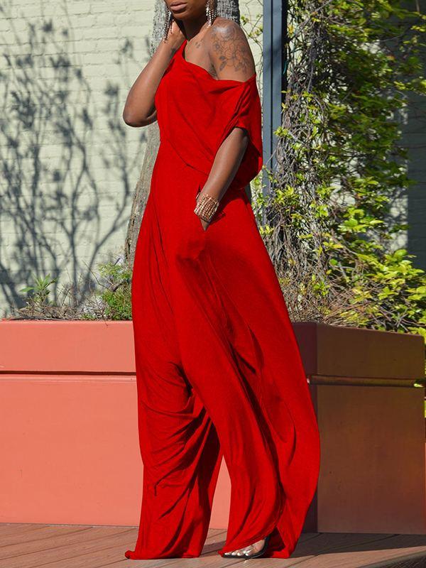 Women's Boat-Neck Casual Tee & Slouchy Relaxed Pants Set