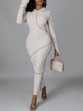 Women's Inside-Out Hooded Maxi Dress