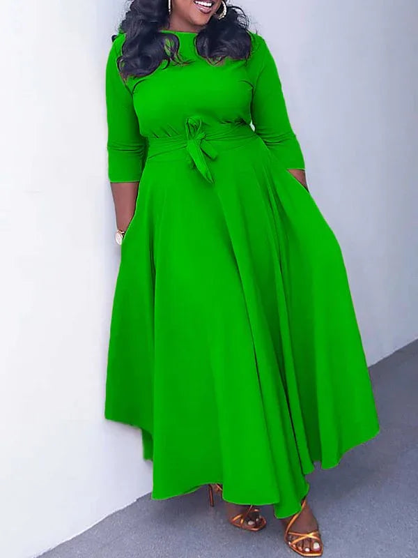 Women's Solid Tied-Front Dress