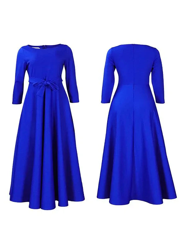 Women's Solid Tied-Front Dress