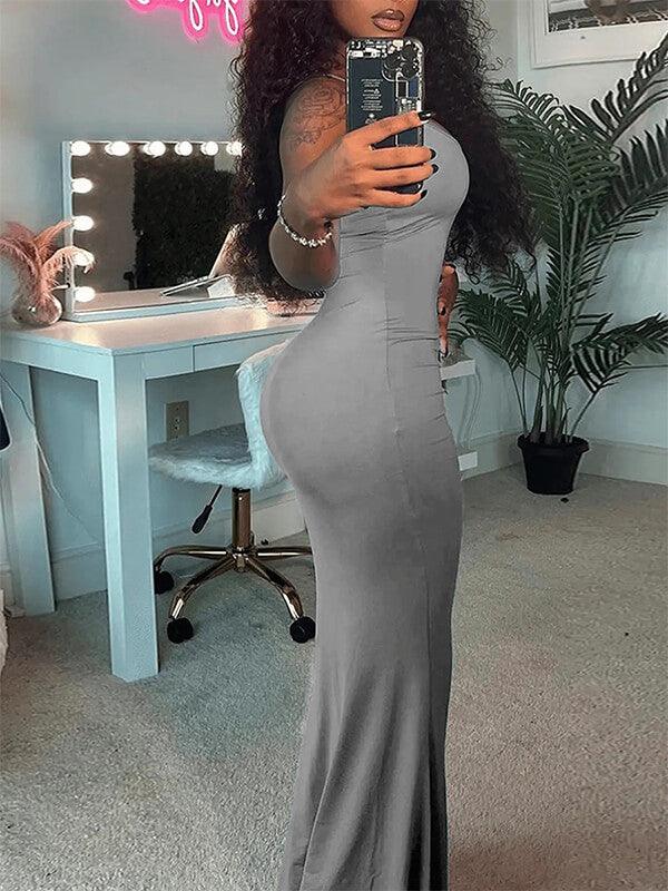 Women's Solid Cami Maxi Dress