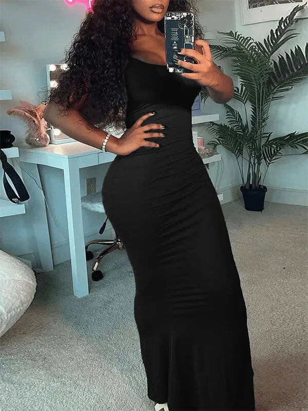 Women's Solid Cami Maxi Dress
