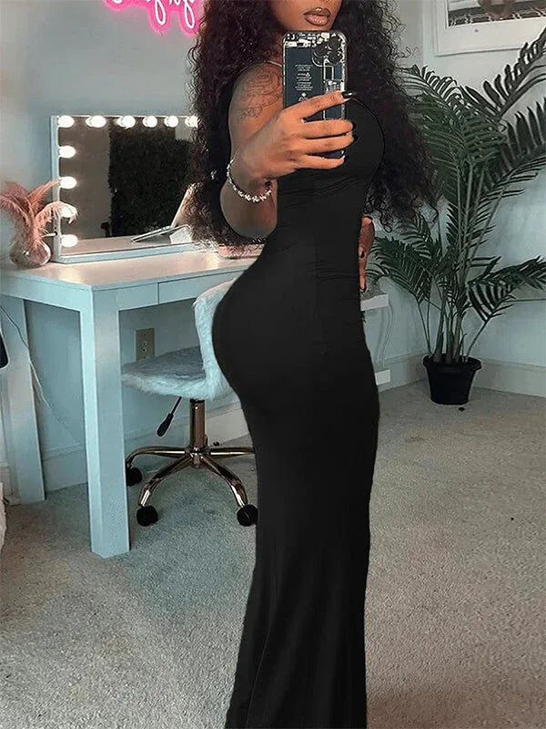 Women's Solid Cami Maxi Dress