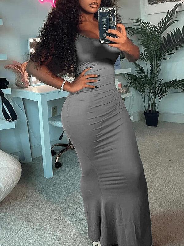 Women's Solid Cami Maxi Dress