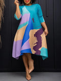 Women's Printed Floral Midi Dress