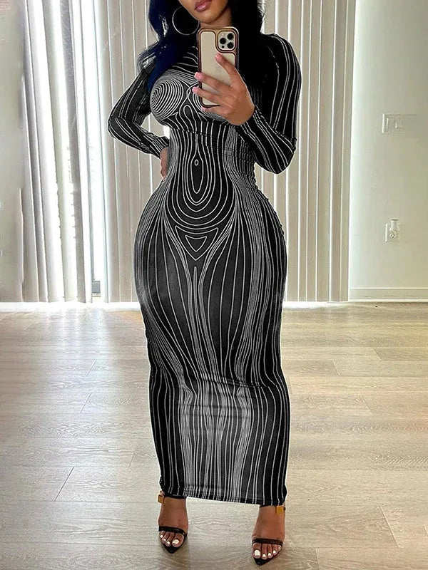 Women's Printed Bodycon Dress