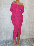 Women's Off-Shoulder Button-Front Ruched Dress