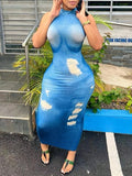 Women's Printed Sleeveless Dress