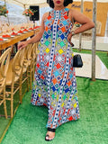 Women's Printed Sleeveless Dress