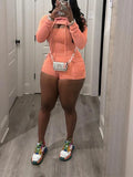 Women's Casual Cropped Hoodie & Sleeveless Romper Set