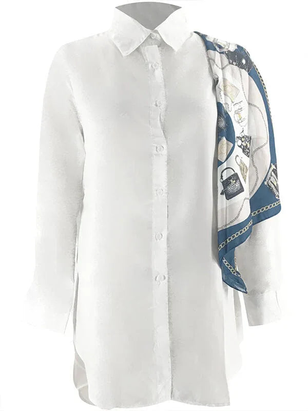 Women's Draped Shirt  Dress