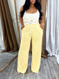 Women's Sleeveless Tank Top & Drawstring Elastic-Waist Pants Set
