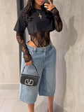 Women's Lace Patchwork Sleeveless Stretch Bodysuit
