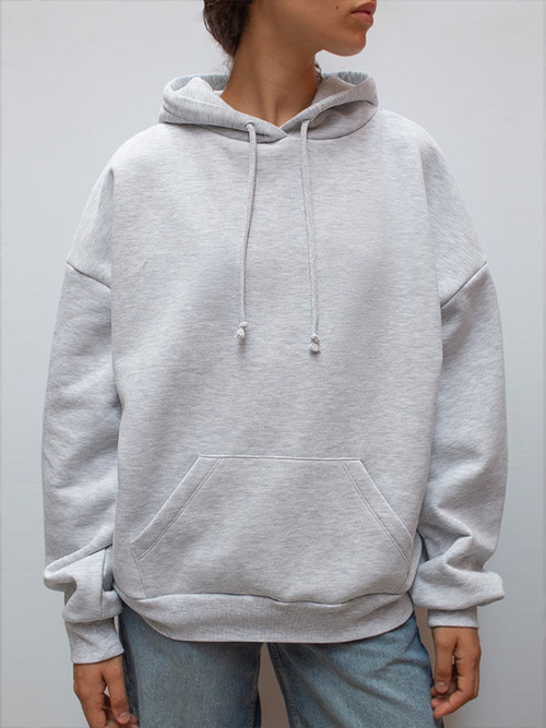Angel Wings Sequin Embroidered Oversized Hoodie