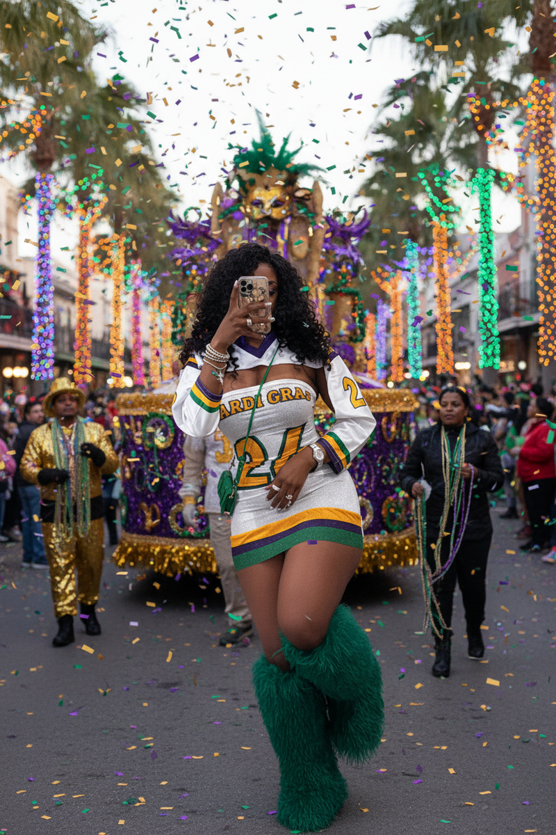 Mardi Gras Dress - Lifestyle